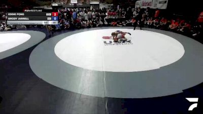 92 lbs Eddie Fong, OCWA - Orange County Wrestling Association vs Brody Jarrell, SDIKWA - San Diego-Imperial Kids Wrestling Association
