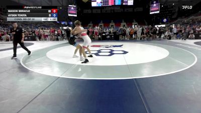 120 lbs Cons. Rd Of 32 - Mason Miracle, OR vs Ayden Tokita, ID