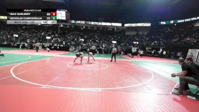 146 lbs Cons. Round 4 - Max Hurlbert, Unattached vs Nicholas Carrossellia, STR1