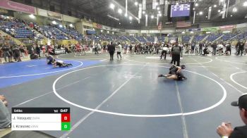 54 lbs Quarterfinal - Joaquin Vasquez, Duran Elite vs Ivan Krasnec, Arvada West