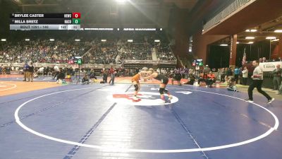 140 lbs Cons. Round 3 - Milla Bretz, Natrona County vs Brylee Caster, Newcastle