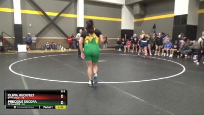 235 lbs Round 1 (16 Team) - Olivia Huckfelt, BVWC Gold vs Precious DeCora, NE Valkyrie