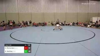 80 lbs Rr Rnd 7 - Cale Richardson, Oklahoma Elite 12U vs Kaden Harding, Aggression Legionaries