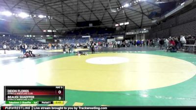 110 lbs 5th Place Match - Deion Flores, Othello Wrestling Club vs Beaudi Shaeffer, Othello Wrestling Club