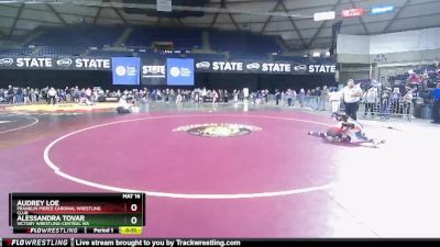 71-75 lbs Round 3 - Audrey Loe, Franklin Pierce Cardinal Wrestling Club vs Alessandra Tovar, Victory Wrestling-Central WA