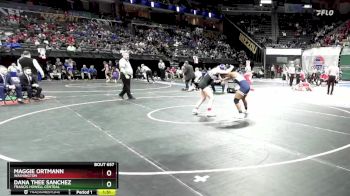 155 Class 2 lbs Semifinal - Maggie Ortmann, Washington vs Dana Thee Sanchez, Francis Howell Central