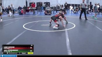 84 lbs Round 1 (6 Team) - Nick Rosenberry, 84 Athletes vs Jake Simione, Warhawks