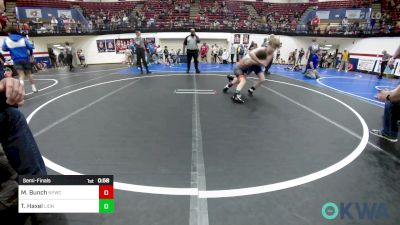 85 lbs Semifinal - Maverick Bunch, Newcastle Youth Wrestling vs Tyler Haxel, Lions Wrestling Academy