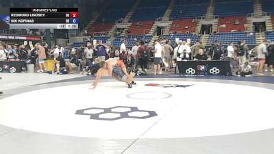 215 lbs Cons. Sub-rd Of 32 - Redmond Lindsey, Oklahoma vs Nik Kofinas, Ohio
