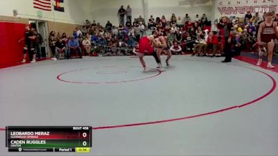 144 lbs Cons. Round 3 - Leobardo Meraz, Glenwood Springs vs Caden Ruggles, Center