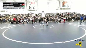 57 lbs Champ. Round 1 - Gunnar Burel, Perry Youth Wrestling Club vs Paxton Cromme, Columbia Youth Wrestling Club