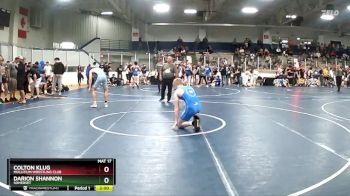 140 lbs Champ. Round 3 - Darion Shannon, Somerset vs Colton Klug, Mollitium Wrestling Club