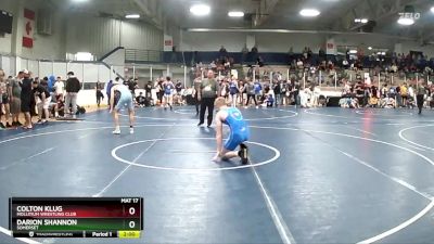 140 lbs Champ. Round 3 - Darion Shannon, Somerset vs Colton Klug, Mollitium Wrestling Club