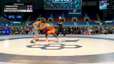 132 lbs 3rd Place Match - Josiah Boyden, GA vs Nathan Rioux, IN