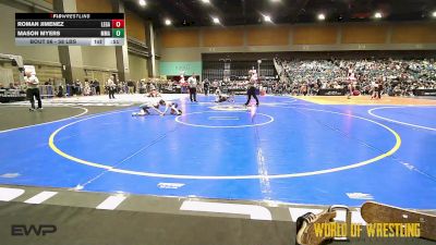 58 lbs Consi Of 8 #1 - Roman Jimenez, Legacy Wrestling Center vs Mason Myers, Mayfield Mat Academy