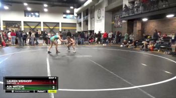 136 lbs Round 1 (6 Team) - Lauren Wemhoff, Lady Luck vs Aja Watson, Missouri Black
