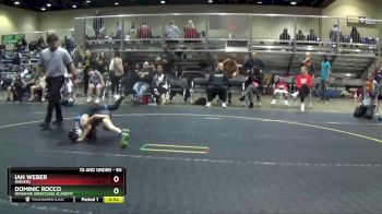 60 lbs Semifinal - Ian Weber, Ringers vs Dominic Rocco, Donahue Wrestling Academy