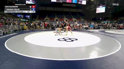 120 lbs Champ. Rd Of 64 - Jace Goodrow, ME vs Obadiah Willis, IL