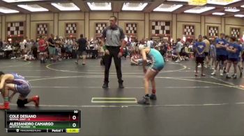 90 lbs Quarterfinals (8 Team) - Cole Desiano, Revival Gray vs Alessandro Camargo, Bitettio Trained