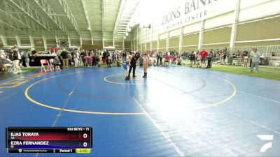 71 lbs Quarterfinal - Ilias Toraya, AZ vs Ezra Fernandez, ID