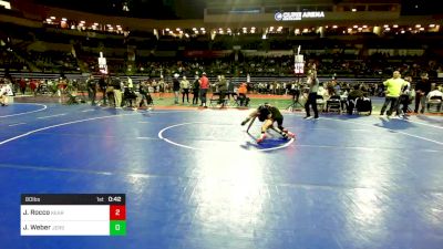 80 lbs Quarterfinal - Jonathan Rocco, Kearny vs Jaxson Weber, Jersey 74