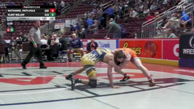 160 lbs Consi 4 - Nathaniel Replogle, Central York vs Klint Miller, ELCO