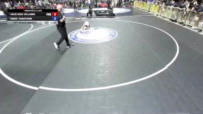58 lbs 1st Place Match - Jace Koa Villamil, Poway Wrestling vs Enzo Yasutomi