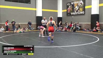 110 lbs Quarterfinal - Zaylyn Woods, Sisters On The Mat vs Ava Kiecker, Minnesota