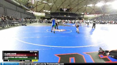 120 lbs Round 4 - Khrystina Setterstrom, NWWC vs Claire Hume, Blaine Barracudas Wrestling Club