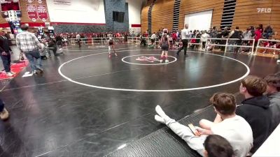 86-95 lbs Quarterfinal - Brooklyn Leonhardt, Dean Morgan vs Zoey Redder, Powell Middle School