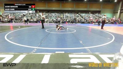 64 lbs Consi Of 16 #2 - Aicen Gerrard, Evanston Elite Wrestling vs Jalen Vann, All I See Is Gold Academy