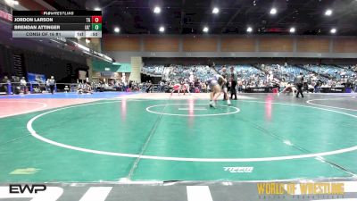 157 lbs Consi Of 16 #1 - Jordon Larson, Team Aggression vs Brendan Attinger, Lil' Mavs