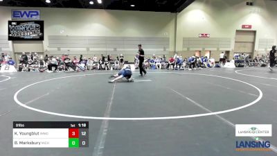 91 lbs Rr Rnd 2 - Kiptyn Youngblut, Immortal Athletics WC vs Brookson Marksbury, Michigan Premier WC - (B)