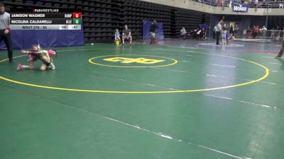 55 lbs Consolation - Jamison Wagner, Hampstead vs Nicolina Caldarelli, Allentown