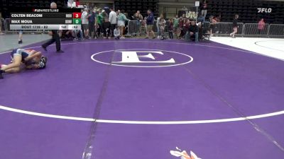 82 lbs 7th Place - Colten Beacom, Robinson vs Max Moua, Denver