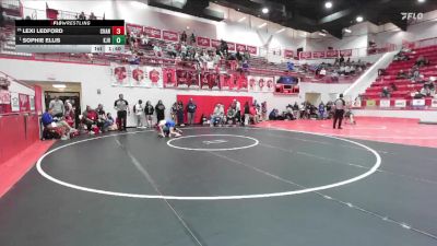 JH 102 lbs Quarterfinal - Sophie Ellis, KINGFISHER JH vs Lexi Ledford, CHANDLER JH