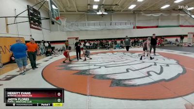 120 lbs Round 3 - Jadyn Flores, Powell Wrestling Club vs Merritt Evans, Riverton USA Wrestling