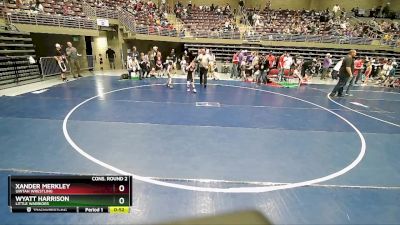 47 lbs Cons. Round 2 - Xander Merkley, Uintah Wrestling vs Wyatt Harrison, Little Warriors