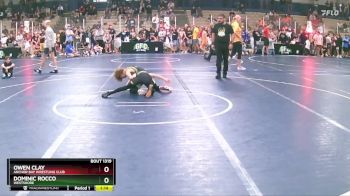 75 lbs Quarterfinal - Owen Clay, Anchor Bay Wrestling Club vs Dominic Rocco, Westshore