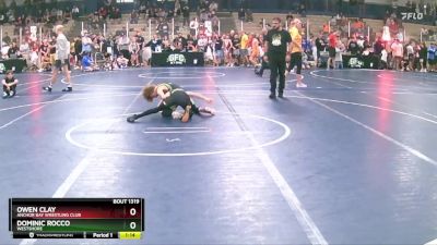 75 lbs Quarterfinal - Owen Clay, Anchor Bay Wrestling Club vs Dominic Rocco, Westshore