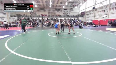 110 lbs Cons. Round 2 - Sydney Hsiu, Foothill (Pleasanton) vs Akira Alvarez, Windsor
