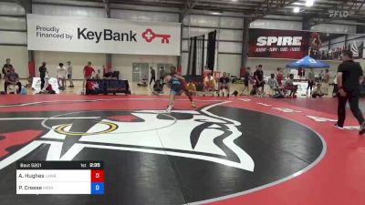 60 kg Quarterfinal - Anthony Hughes, Lawrence North Wildcat Wrestling Club vs Paxton Creese, Minnesota Storm