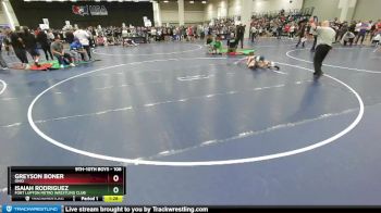 106 lbs Champ. Round 1 - Greyson Boner, Ohio vs Isaiah Rodriguez, Fort Lupton Metro Wrestling Club