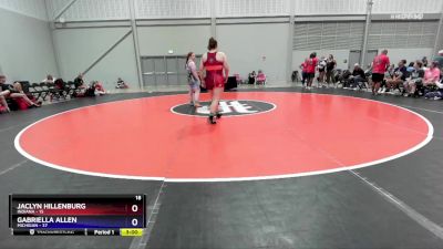 190 lbs Round 5 (6 Team) - Jaclyn Hillenburg, Indiana vs Gabriella Allen, Michigan