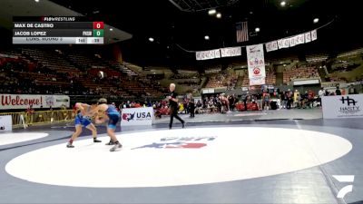 Cadet Boys Lower - 132 lbs Cons. Round 3 - Max De Castro vs Jacob Lopez, Pacifica High School Wrestling