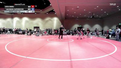 63 lbs Semis - Luca Babli, New Jersey vs Jackson Caporiccio, New York