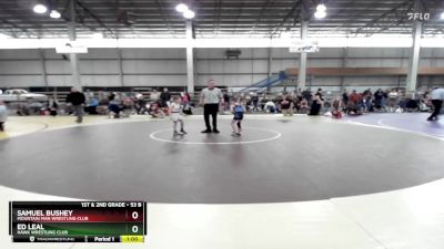 53 B Round 3 - Samuel Bushey, Mountain Man Wrestling Club vs Ed Leal, Hawk Wrestling Club