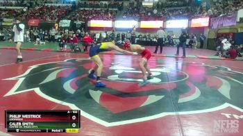A - 103 lbs Cons. Round 3 - Caleb Smith, Custer Co. (Miles City) vs Philip Westrick, Lockwood