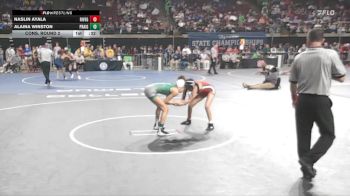 G 100 lbs Cons. Round 2 - Alaina Winston, Prairieville Girls vs Naslin Ayala, Riverdale Girls