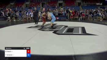 160 lbs Quarters - Brett Back, Wisconsin vs Tristin Greene, Ohio